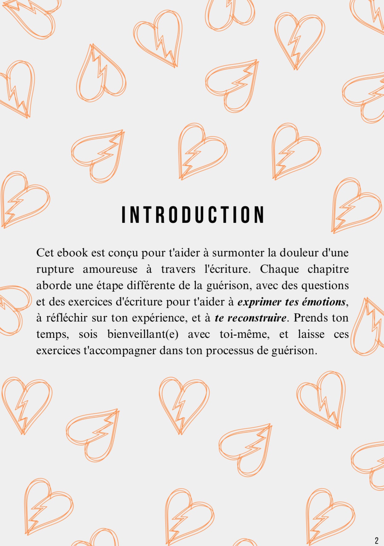 Un guide pour écrire, ressentir, guérir... un cœur brisé