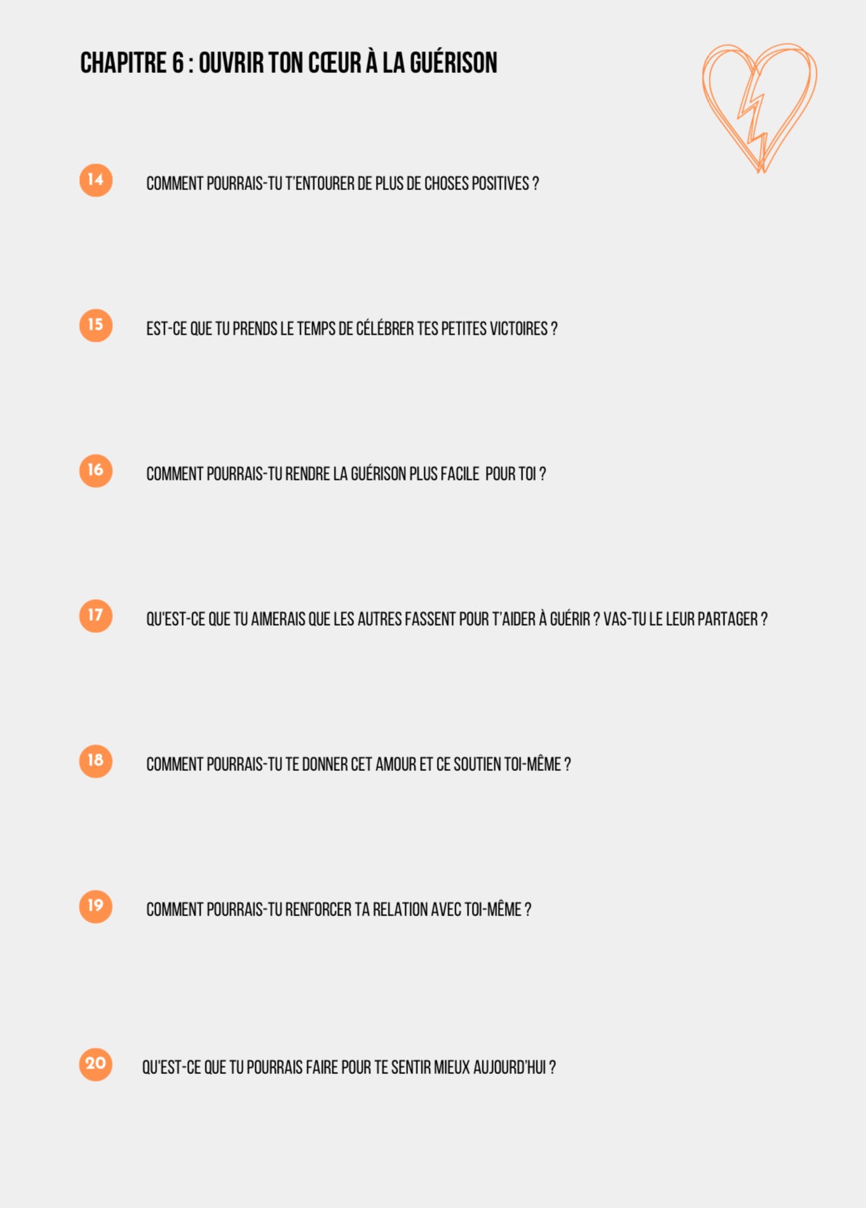 Un guide pour écrire, ressentir, guérir... un cœur brisé