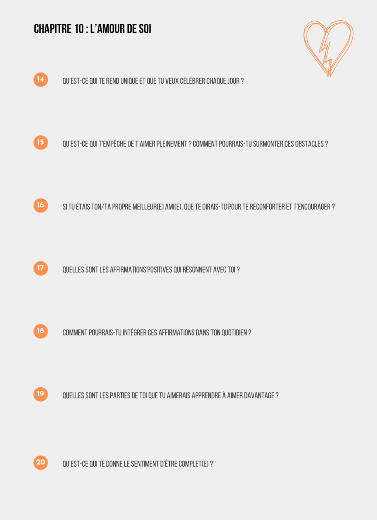 Un guide pour écrire, ressentir, guérir... un cœur brisé